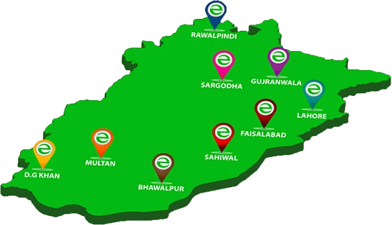 Intercity car rental from Lahore to all cities of Pakistan